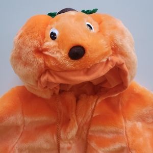 Infant Cozy plush pumpkin Halloween costume